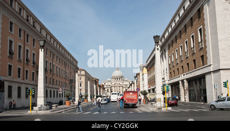 Straße zum Vatikan, Rom, Italien. Stockfoto