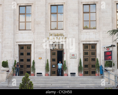 Hauptsitz der TRT Istanbul Radio in der Cumhuriet Caddesi Avenue in Istanbul Türkei Stockfoto