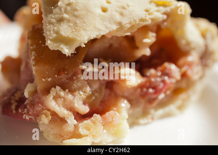 Ein Stück hausgemachter Apfelkuchen Stockfoto