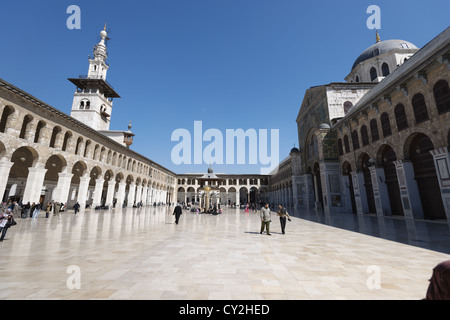 Innenhöfe der Umayyaden-Moschee, Damaskus, Syrien Stockfoto