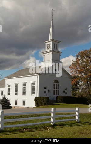 Congregational Church an Webber Common, Vermont. fallen Stockfoto