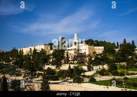 Blick auf Mt. Oliven, in der Altstadt von Jerusalem, Israel Stockfoto