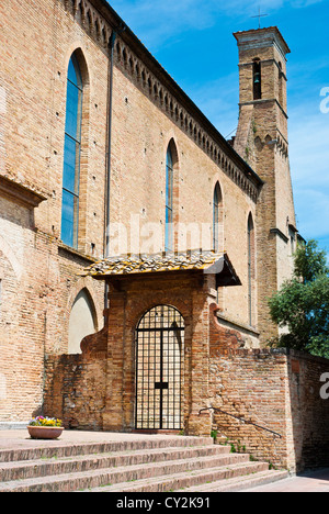 Architektonische Details von San Gimignano in der Toskana-Italien Stockfoto