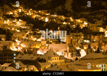 Obere Ansicht Brasov Stockfoto