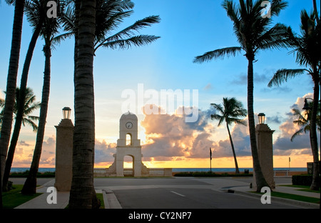 Wert Avenue / South Ocean Boulevard in West Palm Beach Florida. Stockfoto