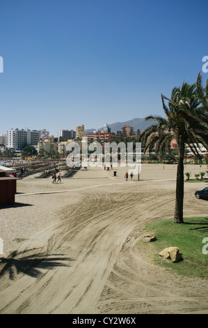 Der Strand von Benalmadena, Costa Del Sol, Spanien Stockfoto