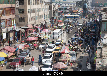 Stadtansicht von Innenstadt von Kabul, Afghanistan Stockfoto