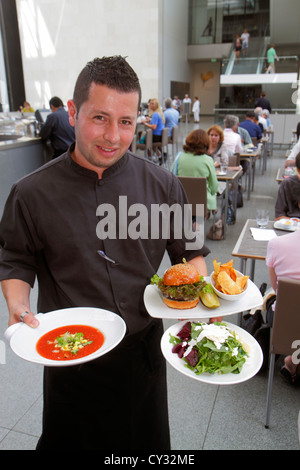 Boston Massachusetts, Huntington Avenue, Museum of Fine Arts, New American Cafe, Restaurant Restaurants Essen Essen Essen Essen gehen Cafe Cafés Bistro, Innenhof Stockfoto