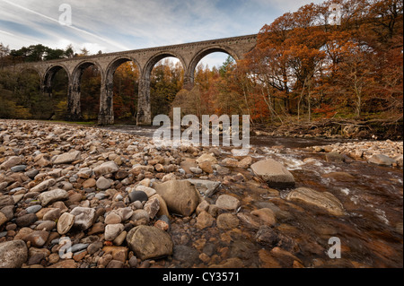 Lambley Viadukt über den Fluss South Tyne in Northumberland Stockfoto