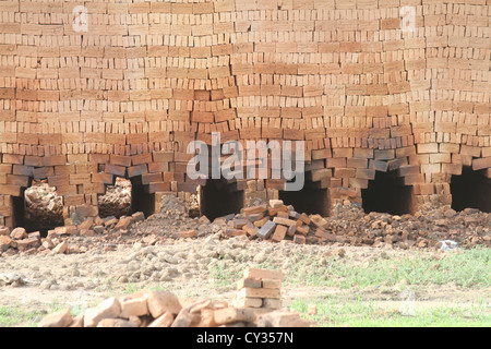 Ziegelei in Wau, Western Bahr El Ghazal Zustand, Süd-Sudan Stockfoto