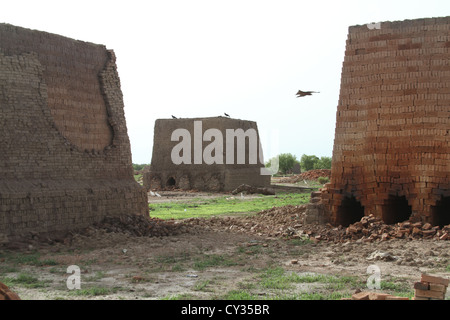 Ziegelei in Wau, Western Bahr El Ghazal Zustand, Süd-Sudan Stockfoto