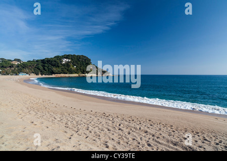 Lloret de mar,catalonia,spain.costa Brava, Strand. Stockfoto