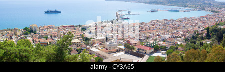 Ein Panorama über Zakynthos, Griechenland Stockfoto