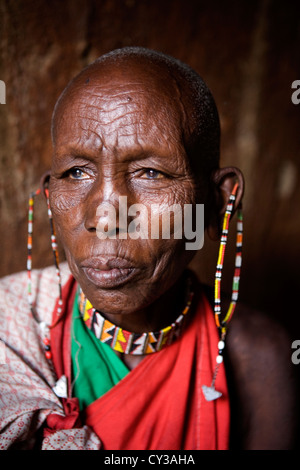 Massai-Stamm in Kenia Stockfoto