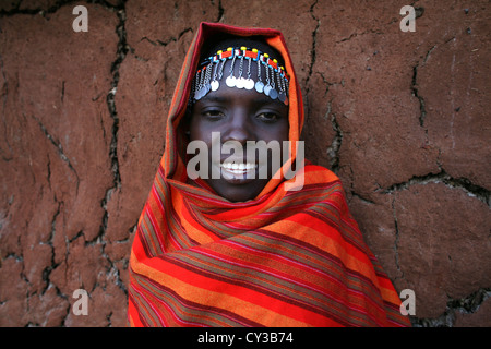 Massai-Stamm in Kenia Stockfoto