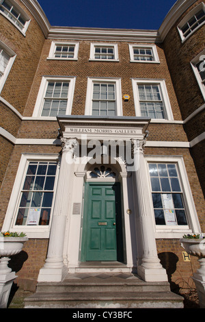 Der Eingang zu der William Morris Gallery in Walthamstow East London Stockfoto