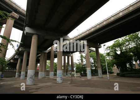 "Spaghetti Junction" Gravelly Hill Road Austausch, Birmingham, UK. Stockfoto