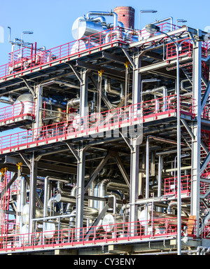 Industrieanlage Hintergrund Stockfoto