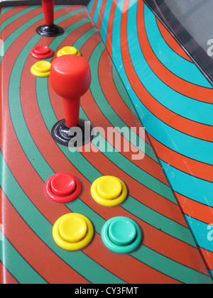 Steuerelemente auf vide Arcade-Spiel Stockfoto