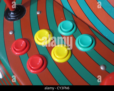 Steuerelemente auf vide Arcade-Spiel Stockfoto