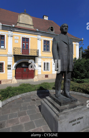 Targu Mures, Rumänien Bürgermeister György Bernady Statue, Teleki House, Stockfoto
