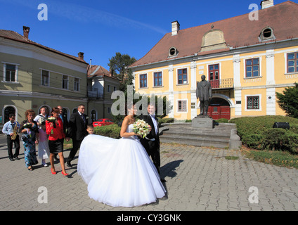 Rumänien, Targu Mures, Hochzeit, Menschen, Teleki House, Stockfoto