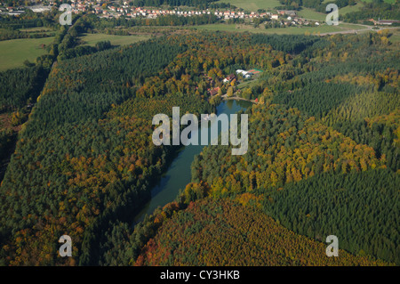 Etang d'Hasselfurt, Bitche, Moselle, Lothringen, Frankreich Stockfoto