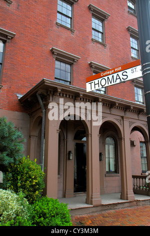 Providence Rhode Island, New England, College Hill, Thomas Street, Eigentumswohnungen Eigentumswohnungen Eigentumswohnungen Eigentumswohnungen Wohnwohnungen Wohnung Stockfoto
