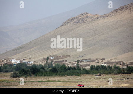 Dörfer in der Provinz Wardak wo die Bevölkerung unterstützt, um Taliban oder Hesb-Islami ist Stockfoto