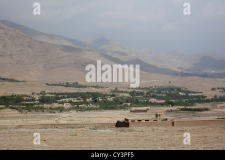 Dörfer in der Provinz Wardak wo die Bevölkerung unterstützt, um Taliban oder Hesb-Islami ist Stockfoto