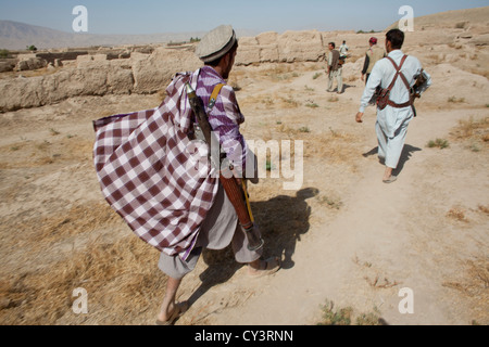 Schätzungsweise 10.000 Arbaki fighters(warlords) in Kundus. Stockfoto