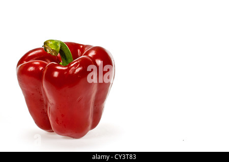 süße Paprika isoliert auf weißem Hintergrund Stockfoto