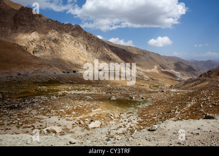 Salang pass der einzige Verbindungsweg von Land im Norden von Afghanistan aus Kabul. Stockfoto