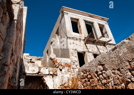 Leeres Haus in Chalki. Stockfoto