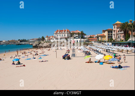 Praia da Maria, Cascais, Lissabons Küste, Portugal Stockfoto