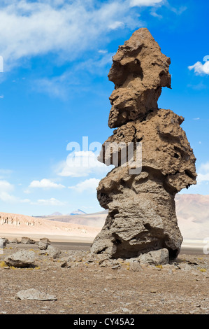 Monjes De La Pacana Steinsäulen (Pacana Monks), Los Flamencos National reserve, Chile Stockfoto