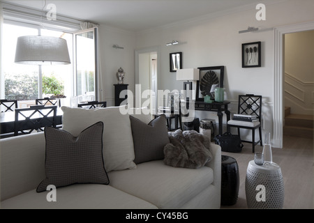 Luxus Wohnzimmer in einer Wohnung Stockfoto