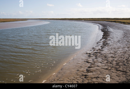 Butley Creek tidal River bei Boyton, Suffolk, England Stockfoto