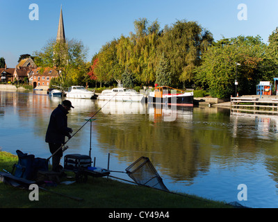 Fischer von Abingdon Brücke im Herbst 5 Stockfoto