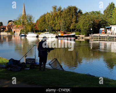 Fischer von Abingdon Brücke im Herbst Stockfoto