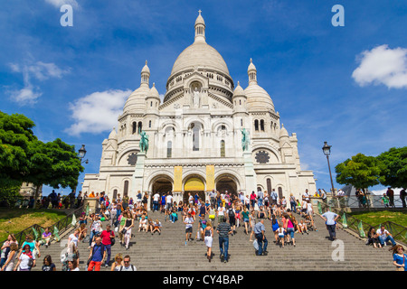 Basilique du Sacre Coeur, Montmartre, Paris, Frankreich Stockfoto