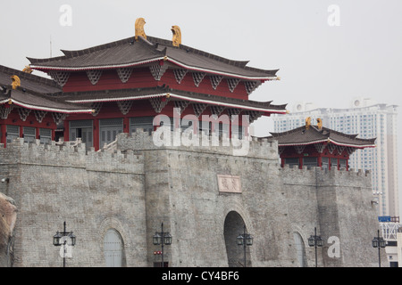 Alte chinesische Gebäude in Macau Stockfoto