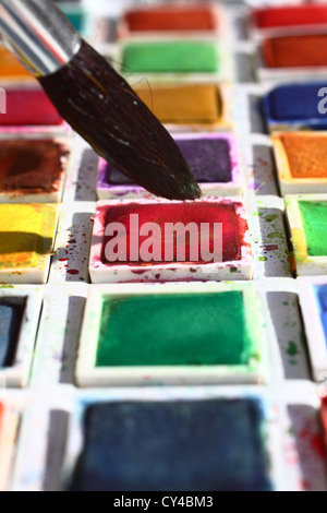 Künstler malen Pallette Stockfoto