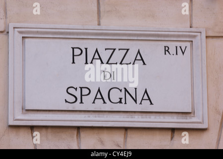 Piazza di Spagna zu signieren, Stadt, elegant, Straße, Straße, Hauptstadt Italiens, Rom, Italien, photoarkive Stockfoto