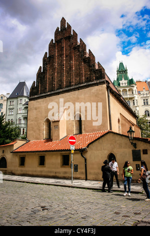 Die Altneu-Synagoge in Cervena in Prag Stockfoto