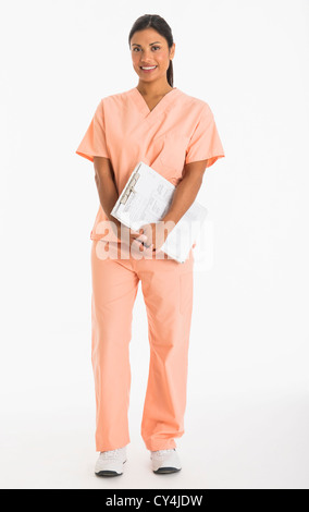 Studio Aufnahme Ärztin Stockfoto