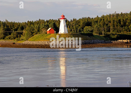 Kanada New Brunswick Atlantikküste Campobello Island Mulholland Point Lighthouse Stockfoto