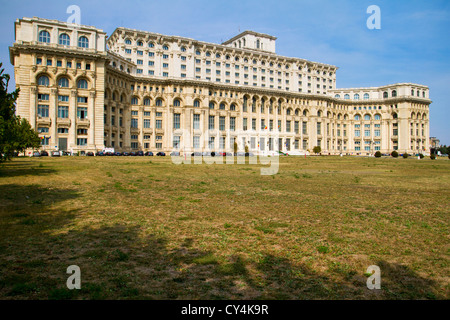 Palast des Parlaments, Bukarest Rumänien Stockfoto