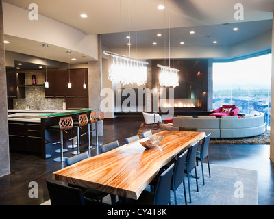 USA, Utah, St. Georg, moderne Wohnzimmer Interieur Stockfoto