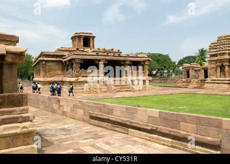 Lad Khan Tempel in Aihole, Karnataka, Indien Stockfoto